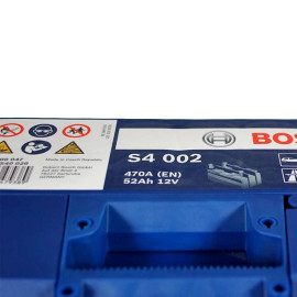 Batería Bosch S4 002 52Ah 470A R+ en Valencia
